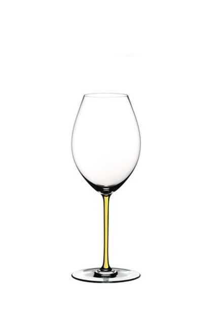 Бокал для красного вина 650мл Riedel Fatto a Mano Old World Syrah с желтой ножкой