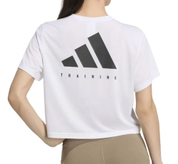 Женская теннисная футболка Adidas Power Essentials Big Graphic - white