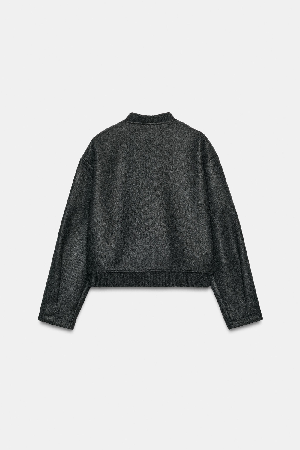 БОМБЕР ИЗ МЯГКОЙ ТКАНИ — ZARA