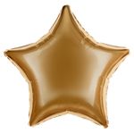 Шар (18''/46 см) Звезда, Античное золото, 1 шт.
