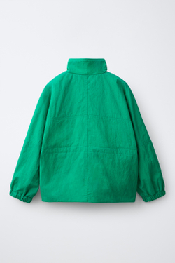 ZARA ПАРКА WATER REPELLENT С КУЛИСКОЙ, ЗЕЛЕНЫЙ