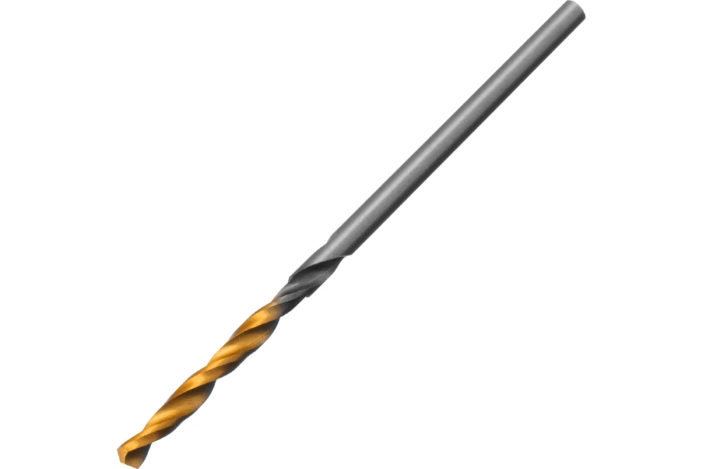 Сверло спиральное по металлу 2x49 мм, Р6М5, Golden Tip, 2 шт Denzel 718223