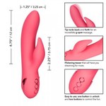 Вибратор-кролик Calexotics California Dreaming San Francisco Sweetheart с функцией «манящее движение» (12x3.25 см)