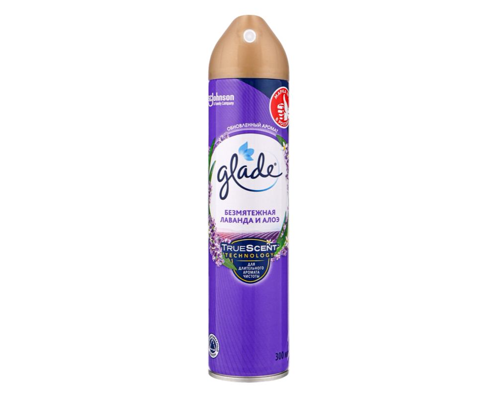 Glade Освежитель аэрозоль Безмятежная лаванда и алоэ 300мл