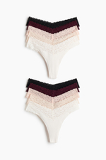 Кружевные трусы-стринги, 10 шт. - H&M