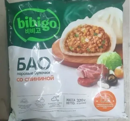 Булочки Бао, Бибиго, со свининой, Равиоли, 320 г