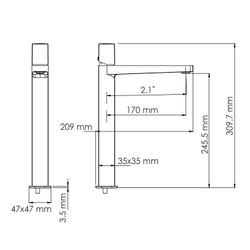 Nuthe 9103H Смеситель для умывальника