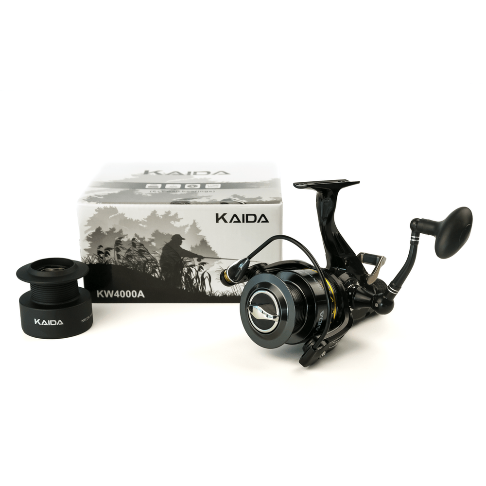 Безынерционная катушка 4000 с байтраннером Kaida KW (6+1BB, мет. шпуля)