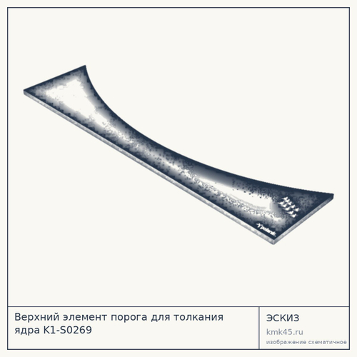 Верхний элемент порога для толкания ядра K1-S0269 — от 9 000 ₽
