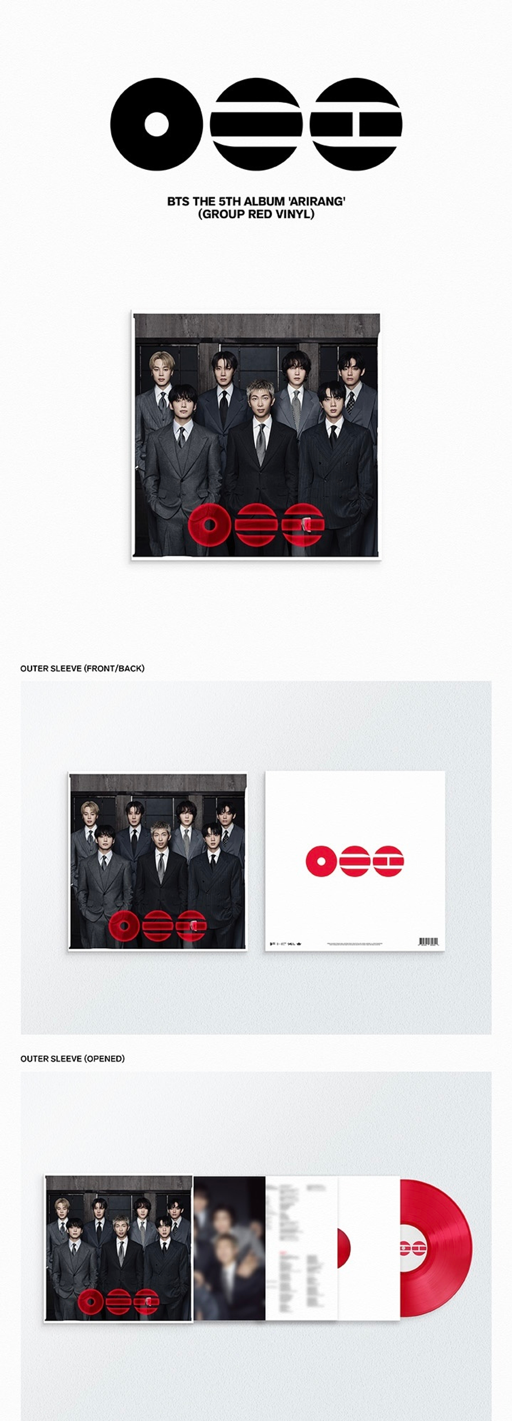 Винил BTS - ARIRANG [Standart Vynil ver.] (BTS)