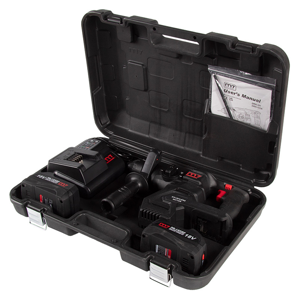 MIGHTY SEVEN (DRH-101A) Перфоратор аккумуляторный, 18 В, 4 предмета, кейс