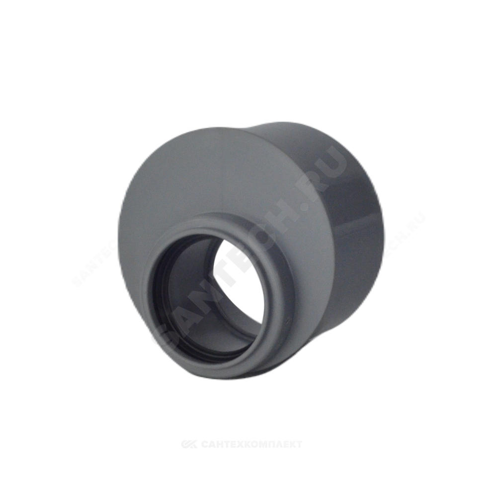Переход PP-H эксцентрический короткий серый HT HTR Дн 110х50 б/нап в/к Ostendorf 115725