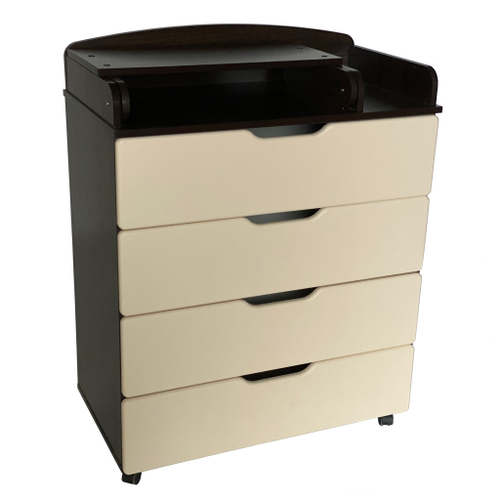 Комод Ульяна 8 (COMFORT) 800/4 МДФ (4 ящика, 80см/венге-слон.кость)