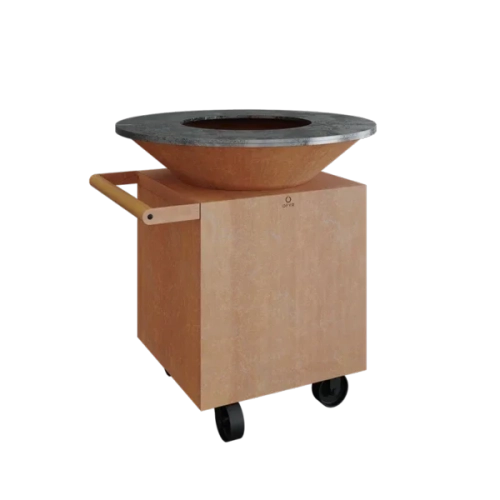 Дровяной гриль-очаг OFYR Classic Corten 100 PRO на колесах