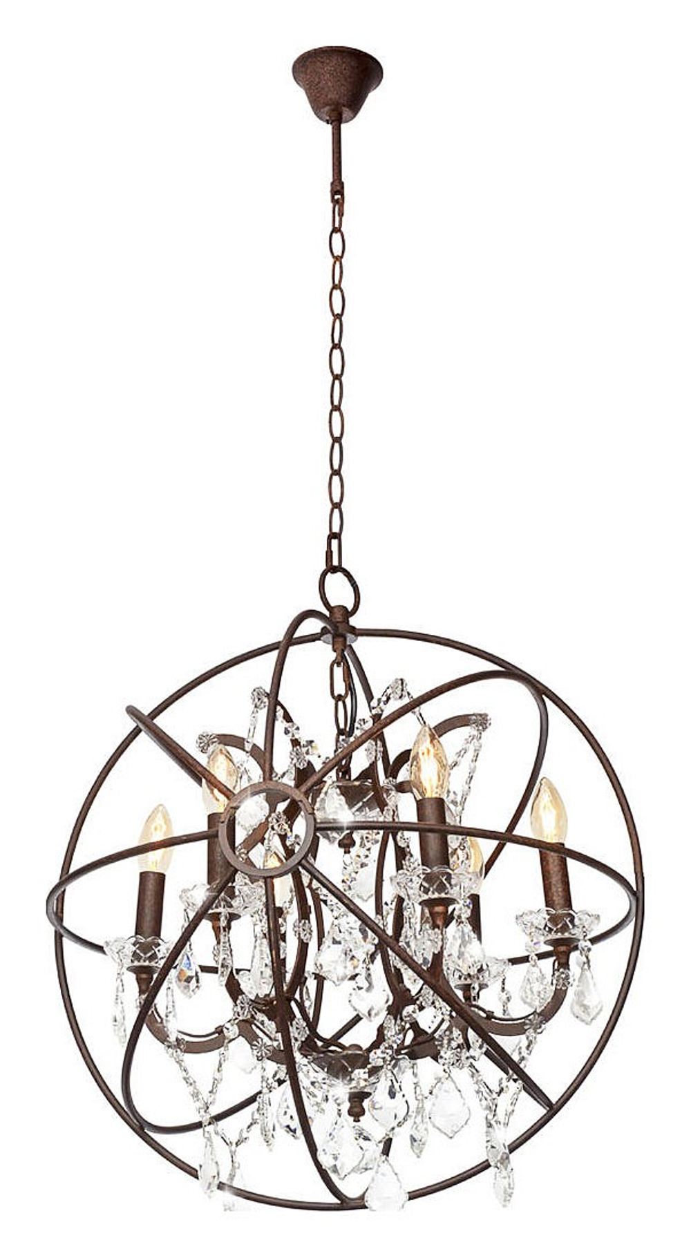 Подвесная люстра Loft it Foucaults Orb Crystal LOFT1897/6