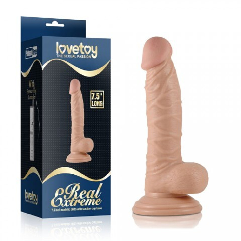 Фаллоимитатор Lovetoy на присоске (19×3,7 см)