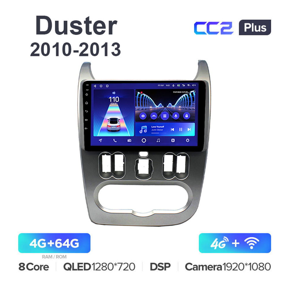 Teyes CC2 Plus 9"для Renault Duster 2010-2013