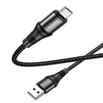 Кабель HOCO X50 USB-microUSB 2.4A 1м Nylon Black