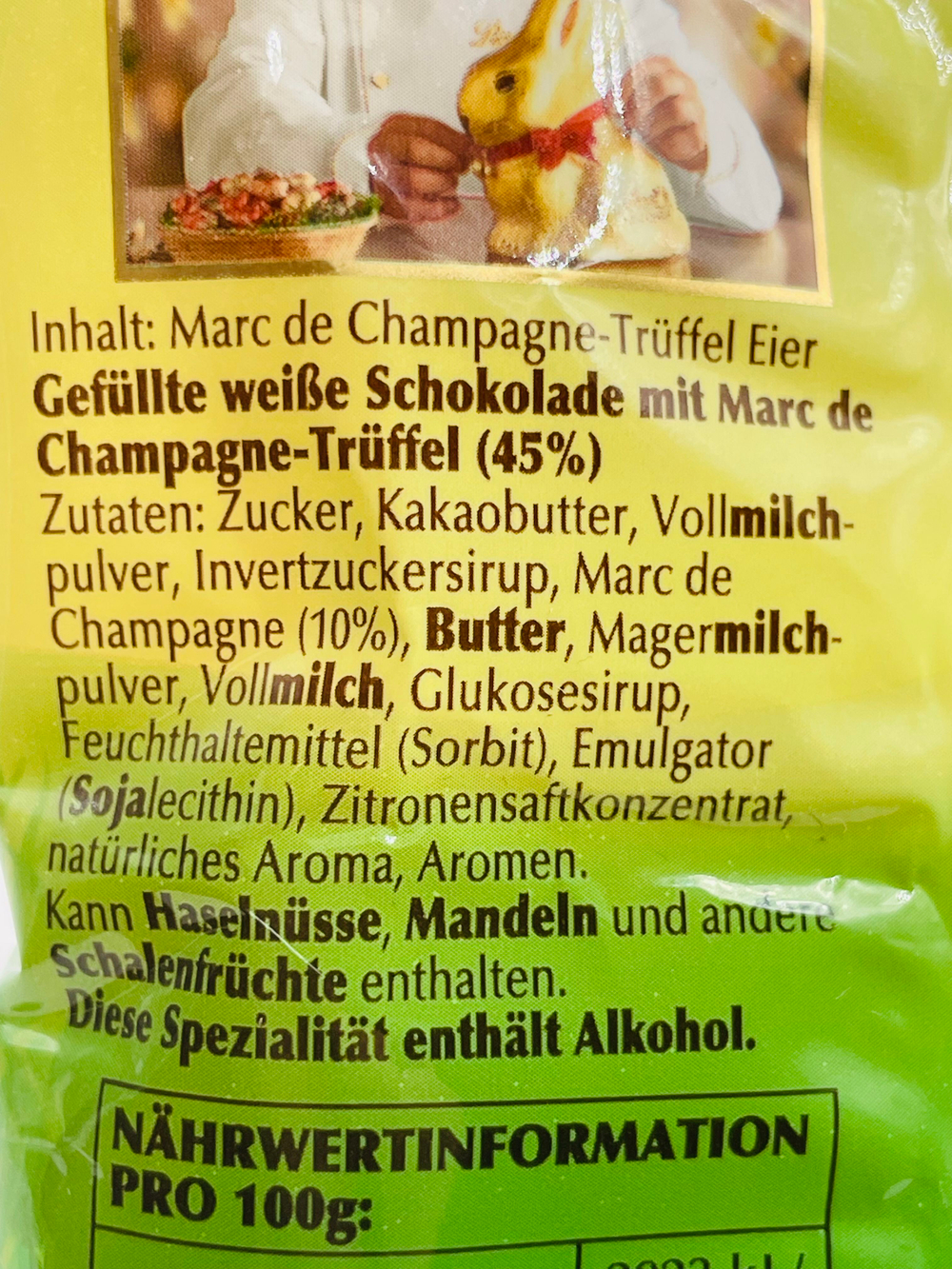 Lindt яйца из белого шоколада с трюфельной начинкой Маrс dе Сhаmраgnе, 90 г