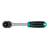 Ключ-трещотка 3/8", CrV, 72 зуба, с быстрым сбросом, матовый хром Stels — фото 4