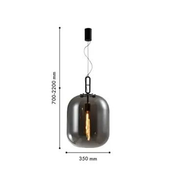 Подвес 1*E27 4265-1P черный Canister Favourite