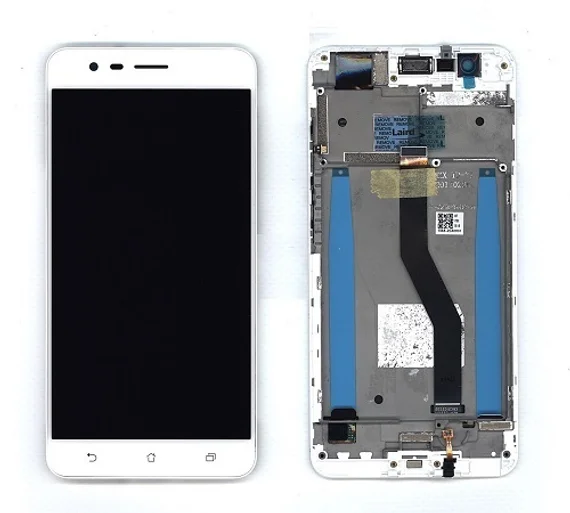 Дисплей для Asus ZE553KL в сборе с тачскрином на рамке (White)