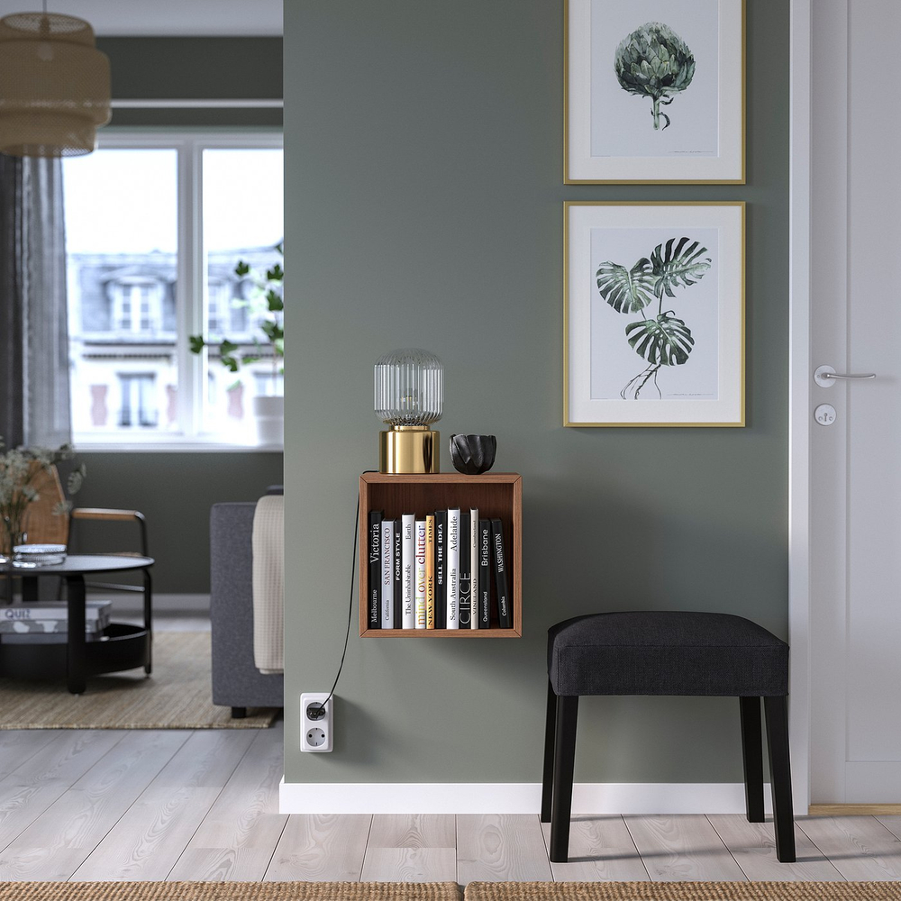 IKEA EKET  (ИКЕА ЕКЕТ)  -  Шкаф навесной - орех 35x25x35 см