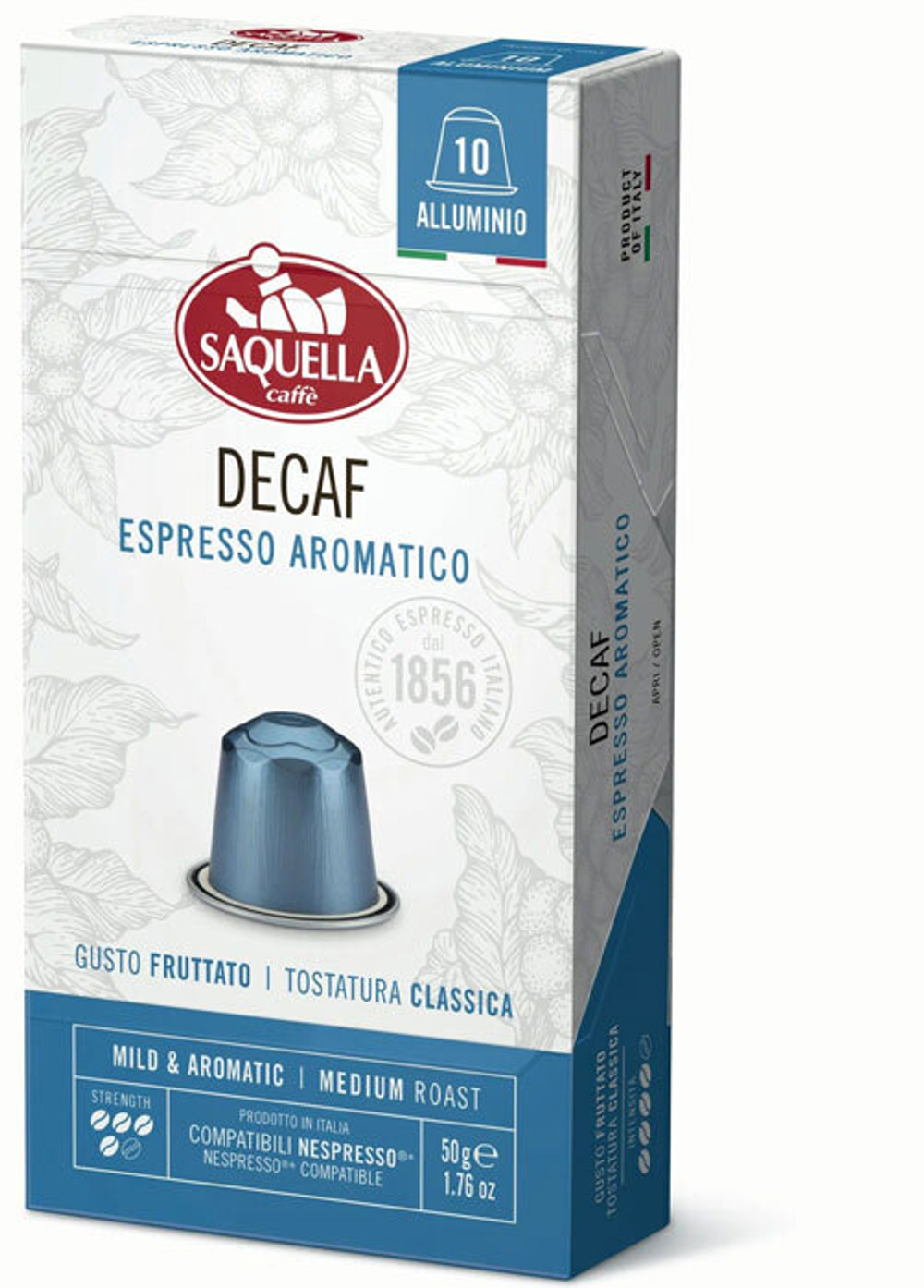 Кофе в капсулах Saquella Decaf 5 г (10 шт)