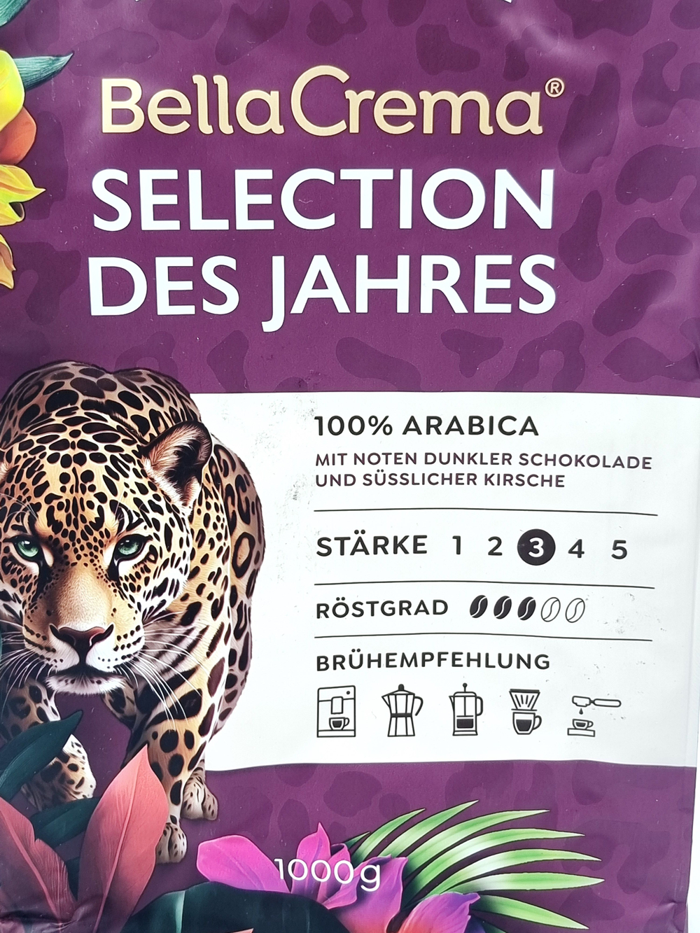Кофе зерновой MELITTA Bella Crema "Selection Des Jahres", 1 кг (срок 18.05.2027 )