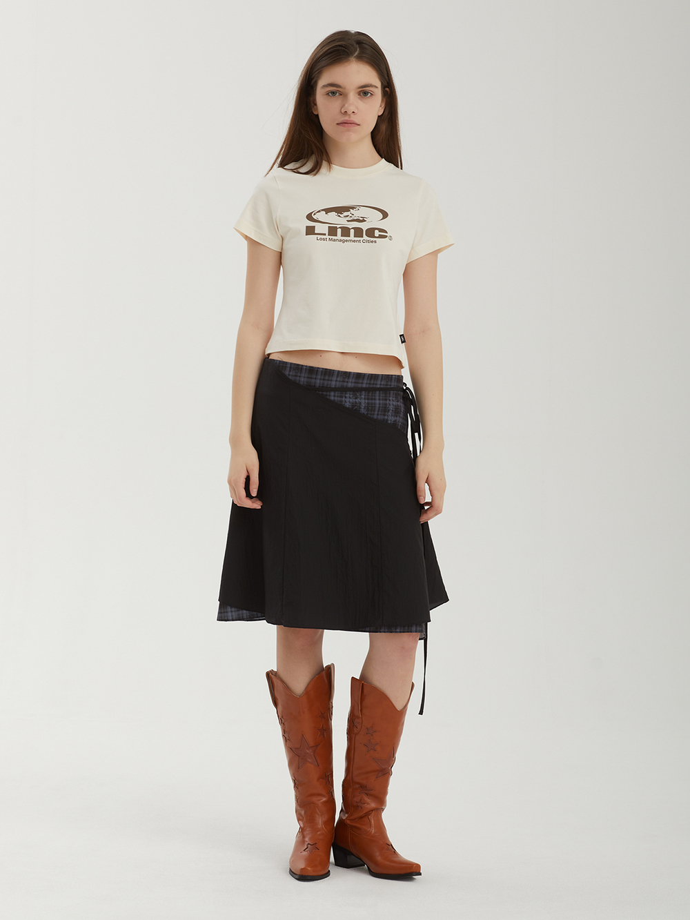 Юбка Layered Strap Flare