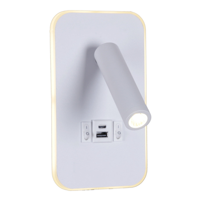 86204-9.2-001KT LED12W+USB WT светильник настенный Reluce, LED