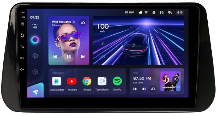 Магнитола для Hyundai Santa Fe 4 2020-2023 (прямое подключение к штатному усилителю) - Teyes CC3 монитор 10" QLED на Android 10, Быстрая, CarPlay, 4G SIM-слот