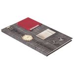 Блокнот А5 (135х206 мм), 80 л., твердый, клетка, выборочный лак, STAFF, "Мужской стиль", 111602