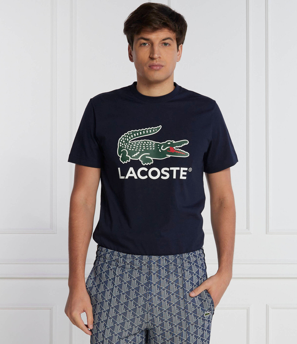 Футболка Lacoste - темно-синий(TH1285)
