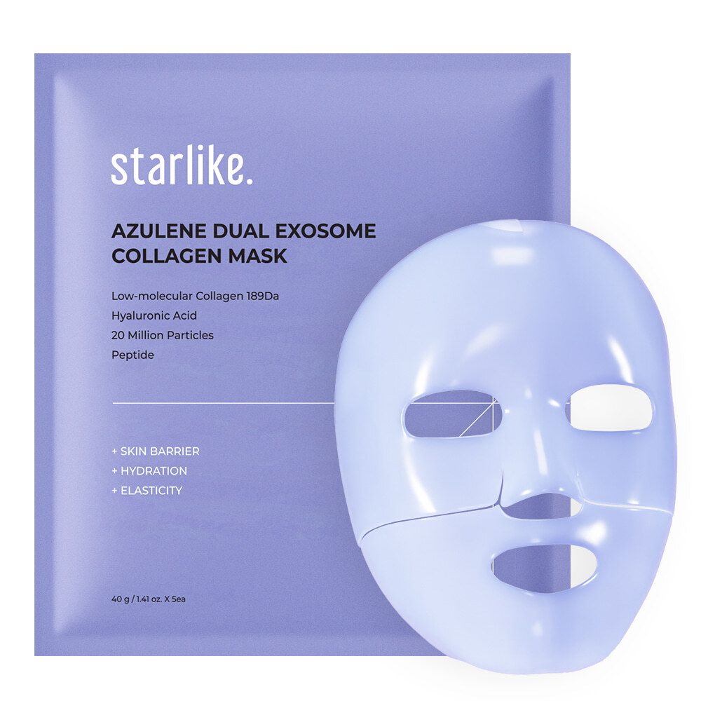 STARLIKE Коллагеновая маска Azulen Dual Exozom Collagen Mask (40 г * 1 шт)