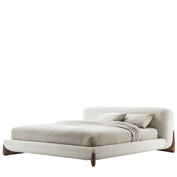 Кровать Softbay 160х200 см, белое букле