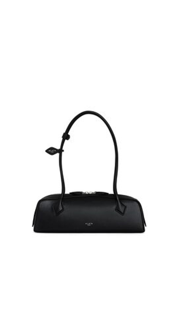 ALAÏA СУМКА LE TECKEL ИЗ КОЗЬЕЙ КОЖИ, ЧЕРНЫЙ
