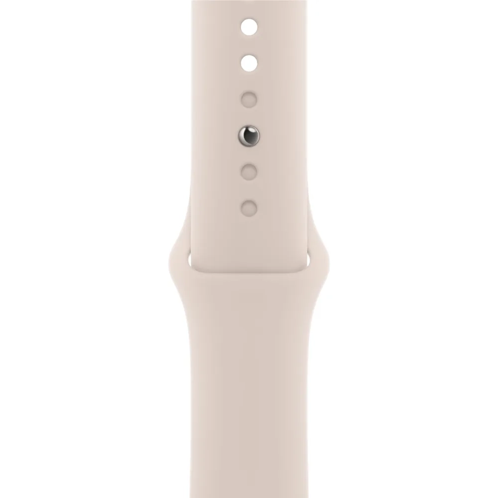 Умные часы Apple Watch SE (2022) GPS, 44mm, Aluminium Case with Sport Band M/L, Starlight (Сияющая звезда)
