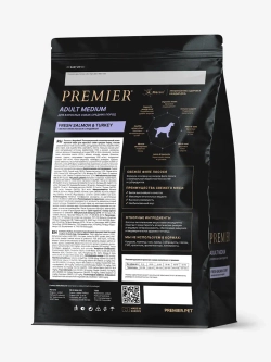 Premier Adult Medium для собак средних пород (Лосось с индейкой)