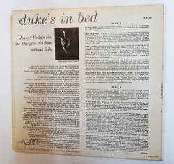 Винтажная виниловая пластинка LP Johnny Hodges And The Ellington All Stars Without Duke Dukes In Bed (USA 1961)