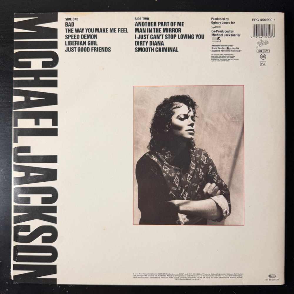 Виниловая пластинка Michael Jackson - Bad LP