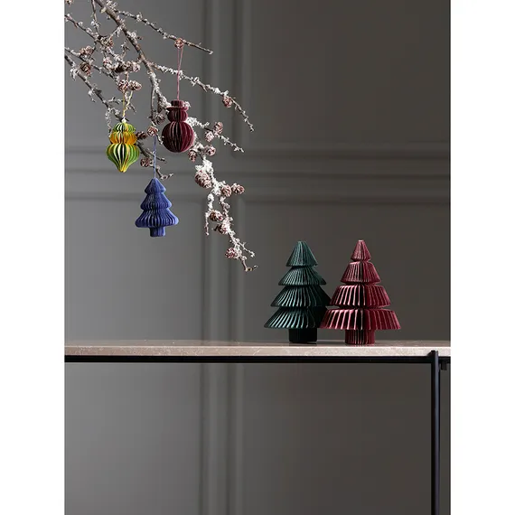 Набор елочных украшений из бумаги honeycomb festive из коллекции new year essential, 3 шт.