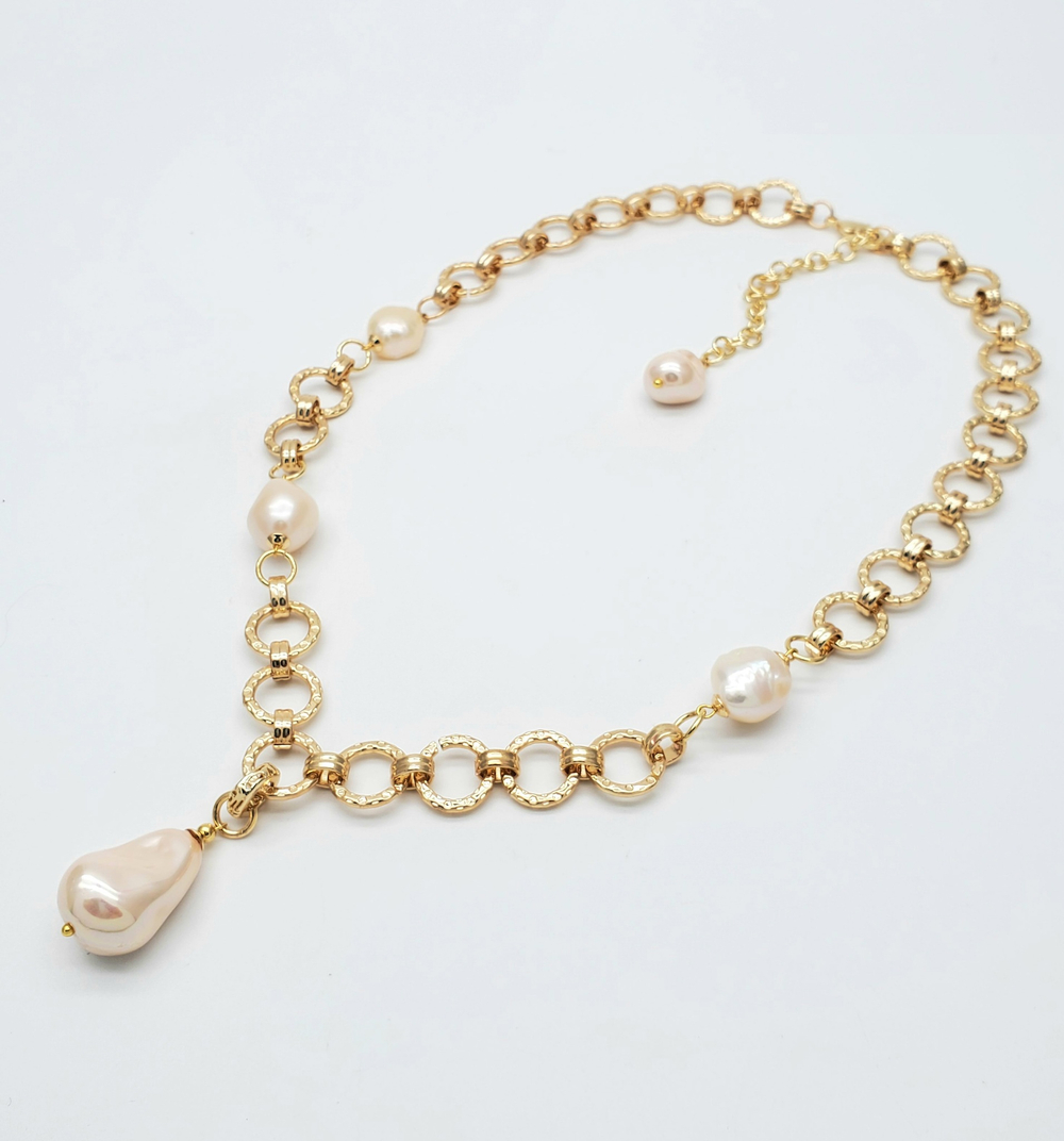 91001102 Колье SELENA PEARLS