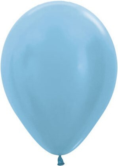 Шар 12" Голубой карибы металл 438 Sp