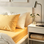 Простыня IKEA NATTJASMIN (НАТТЭСМИН), Желтый, 150x260 см