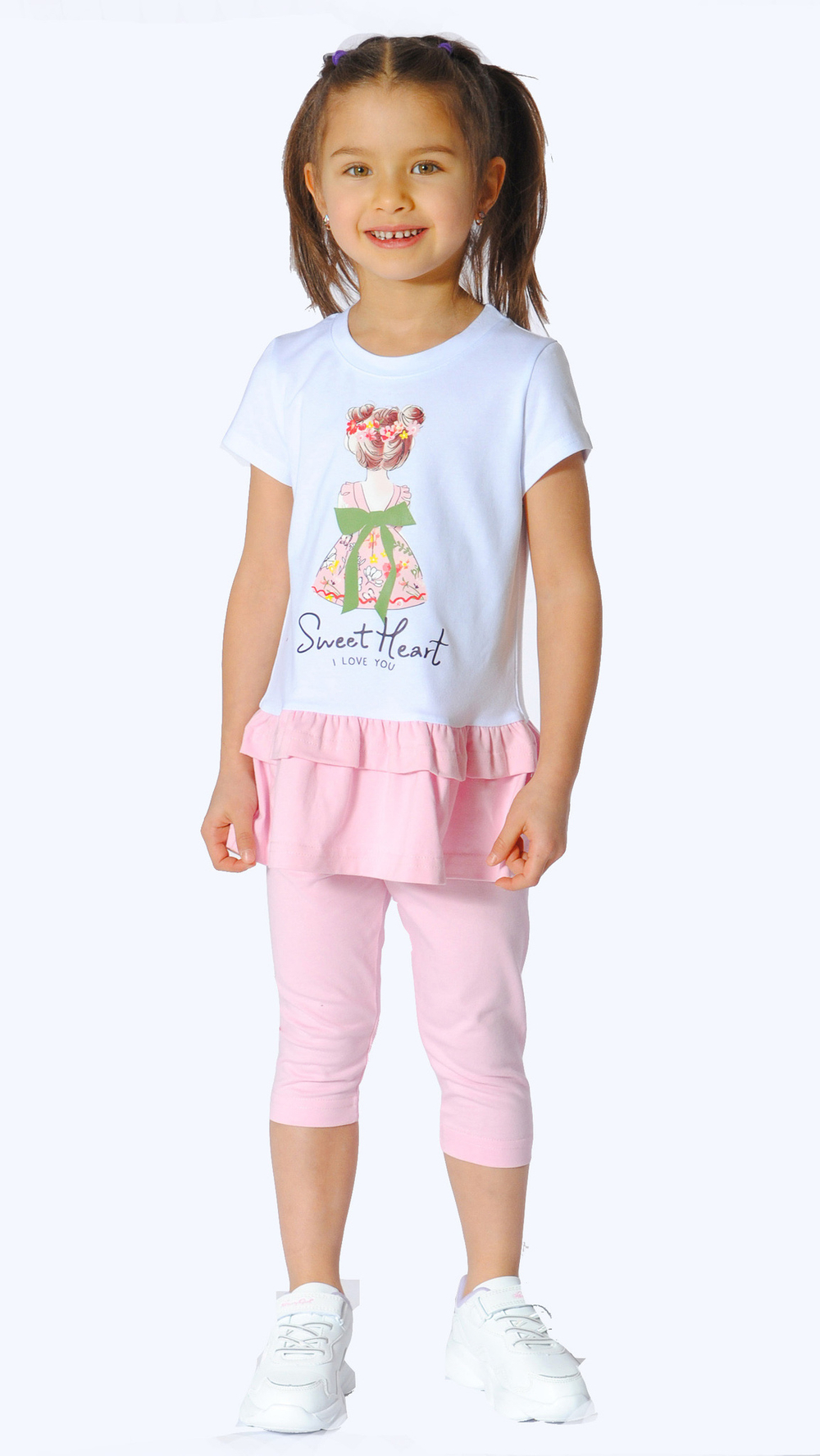 Комплект трикотажный для девочки 2-8 лет Fleur de Vie