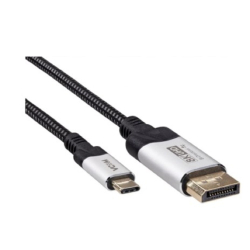 Видеокабели и переходники Кабель-адаптер DP A(m) <-->USB 3.1 Type-Cm,bi-direct, 8K@60Hz, 1.8m , VCOM