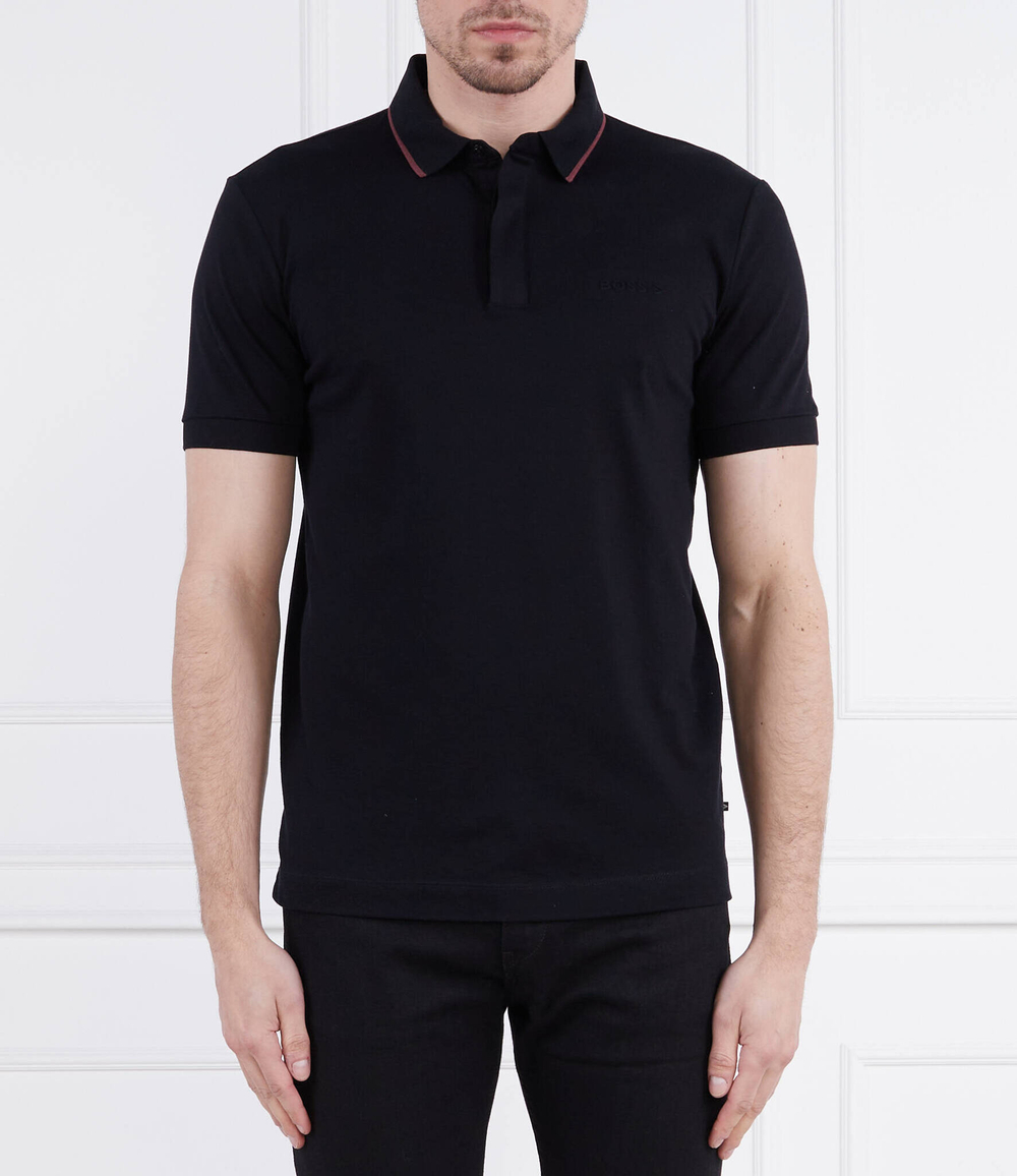 Поло Penrose 41_P BOSS BLACK - черный(50486182)