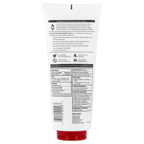 Eucerin, крем для уменьшения проявлений экземы, без отдушки, 396 г (14 унций)