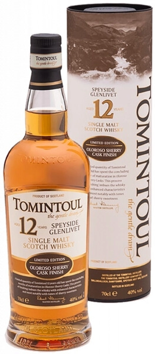 Виски Tomintoul 12 Years Old Oloroso Sherry Cask Finish, 0.7 л